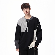 【新品】2025秋冬男士时尚休闲百搭针织毛衣潮流-M1001-P35，男装针织衫/毛衣，星座1105-1