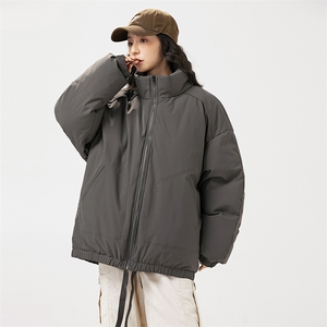 现货冬季美式休闲加厚雪山外套夹克立领纯色三防户外工装棉服图片