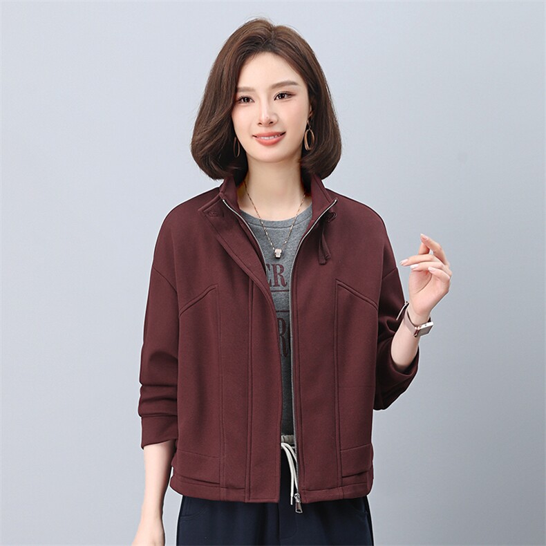 时尚女装棉服立领拉链假两件外套保暖显瘦短款棉衣,女装棉衣/棉服,叶笙衣