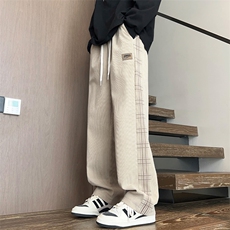 美式休闲裤子男款卫裤潮牌宽松高街复古直筒运动裤K531-P48，男装休闲裤，星座308B-2