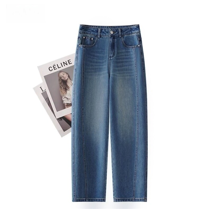 1506A/G8060/P45蓝色大码阔腿牛仔裤，男装牛仔裤，星座1506A