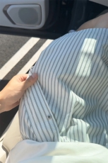 清新复古休闲情侣款裤子法式经典慵懒风条纹短裤K847TP20无差价，男装牛仔裤，电商A102B