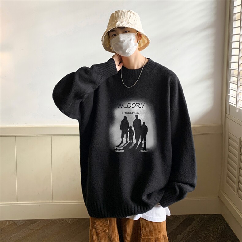 高质量！秋冬季半高领毛衣男士加绒加厚线衣男针织衫男MY50-P45,男装针织衫/毛衣,电商B367
