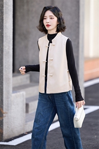 pu皮马甲短外套女2024春秋季新款小个子立领宽松外搭背心坎肩马夹图片