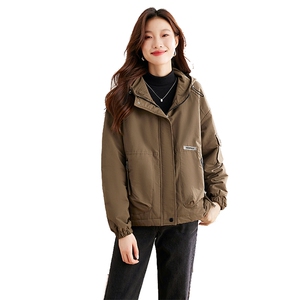 现货！！！2025年冬装新款加绒加厚外套女时尚休闲派克服图片