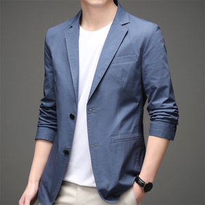 2023秋季新款西服中年男士外套免烫商务休闲爸爸装小西服男装