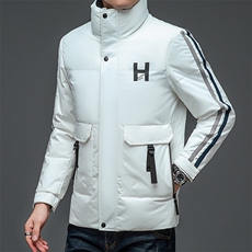 V3581钱塘2020-3冬季厚款商务休闲中年男士90鸭绒羽绒服P195，男装羽绒服，钱塘207-3