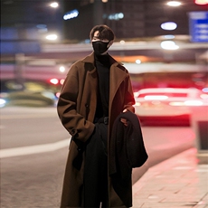 长款过膝男装呢料呢子大衣冬季呢子翻领外套XZ514-2-F10-P138，男装毛呢大衣，星座514-2(原B239)