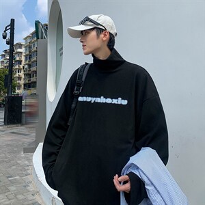 T300-P28纯色德绒印花高领打底保暖长袖图片