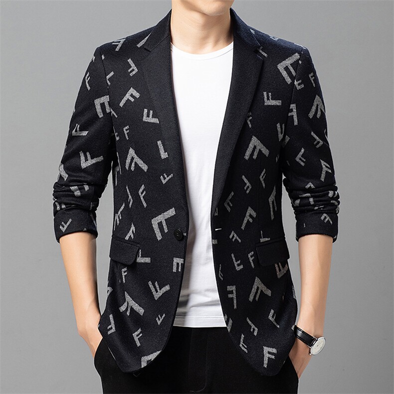 新款男秋季休闲中年男款羊毛外套秋款羊毛西服上衣ASD588138-P270,男装西服,电商B212（原钱塘6029）
