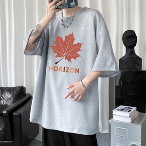 华夫格t恤男短袖男大码五分袖 HT73423-P22图片