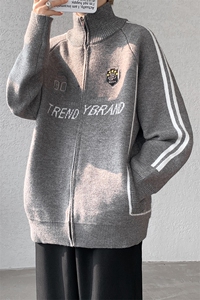 8XL-M超大码毛衣棒球服外套男针织衫开衫赛车夹克男MY1220-P118图片