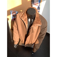 座山雕巴恩风冬季加绒仿兔毛立领棉衣9171-P100，男装棉衣，电商B380（原B361）