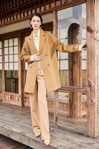 单面尼大衣图片