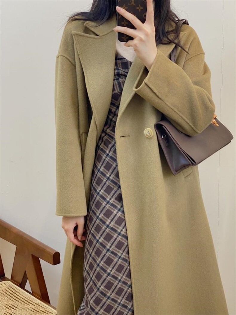 独屿双面羊毛大衣现货，其它，独屿