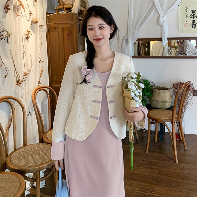【现货爆】早秋新中式风西装吊带裙两件套2C081-8063P170K238,女装套装/套裙,2C081