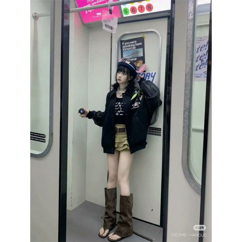 【有货】DJK89-P75美式街头花卉花环刺绣飞行夹克男潮棒球服,男装夹克,星座603-2