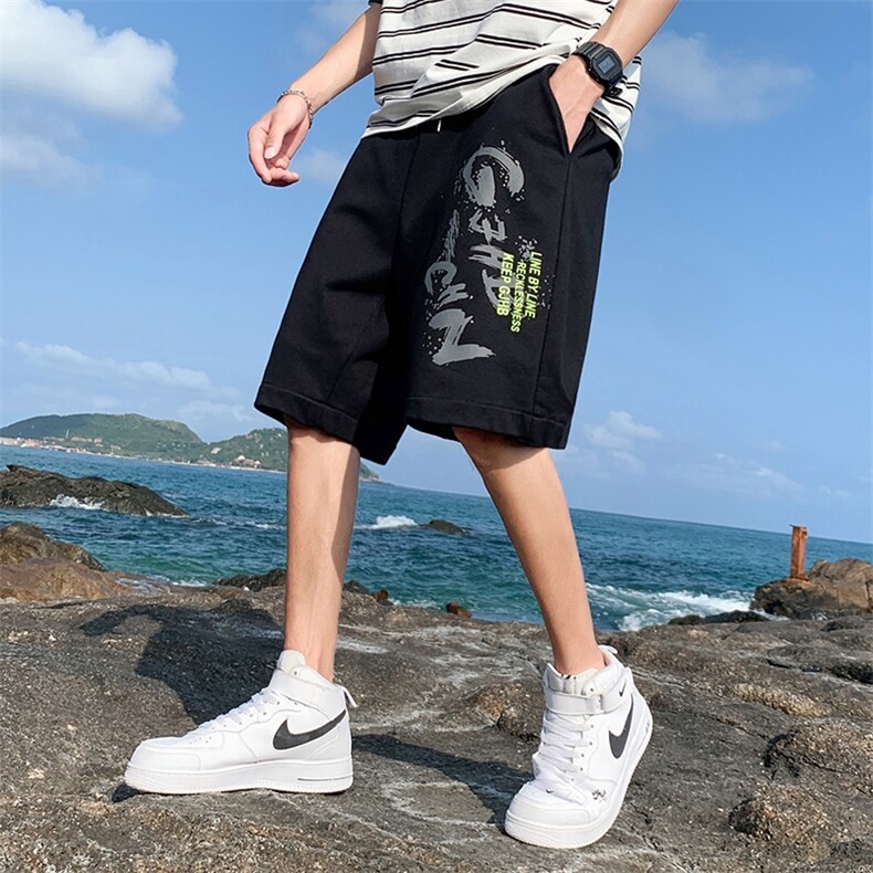 DD6451P28海景 短裤男夏季宽松潮牌休闲五分薄款外穿运动夏装直筒图片