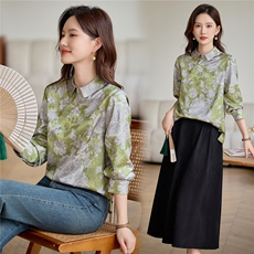 现货民族风上衣女，女装蕾丝衫/雪纺衫，韩派