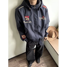 1506/Q34170/P75春秋痞帅外套男ins高街潮牌港风潮流宽松夹克，男装夹克，星座1506