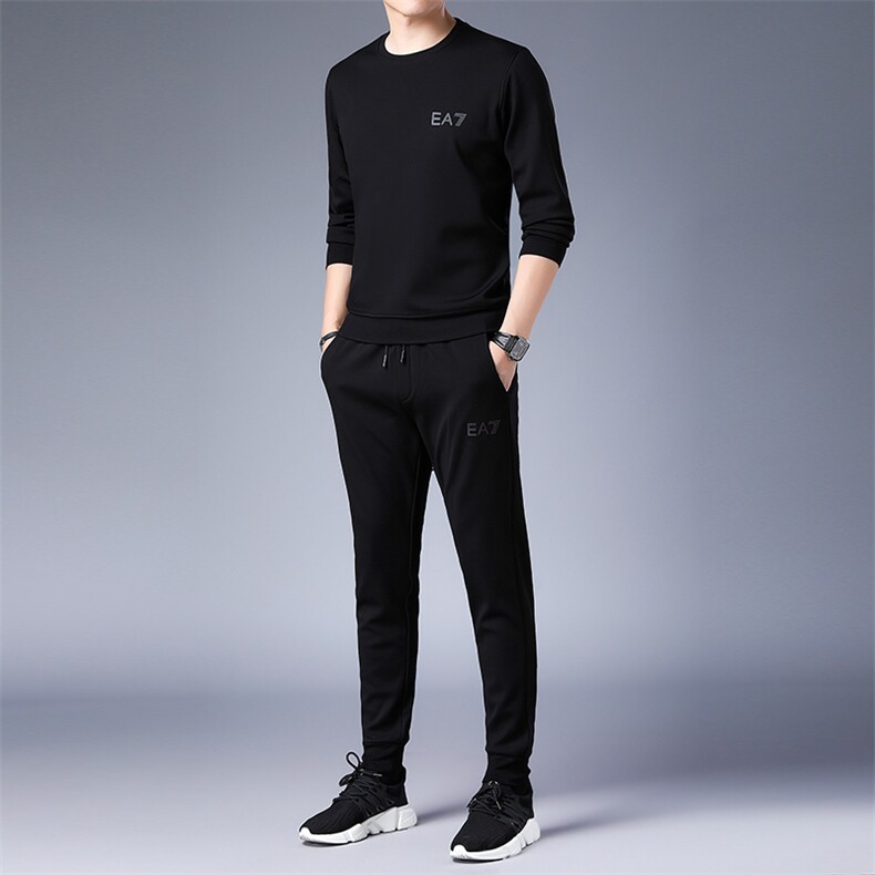 SA8679-2钱塘2020-2中青年男士冬季厚款圆领卫衣休闲套装P137,男装休闲套装,钱塘207-2