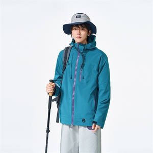新款男女高品质户外登山服青少年学生冲锋衣夹克外套HS6633-P80图片