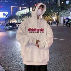 CM105美式重磅连帽卫衣男秋冬潮牌宽松情侣港风oversize外套，女装短外套，星座304A