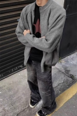 【网图慎用】圆领拉链毛衣慵懒氛围感针织开衫5Q1136-TP65控118，男装针织衫/毛衣，电商A102