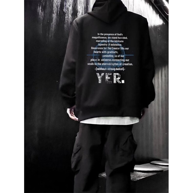 350g华棉痞帅潮牌套头外套休闲运动连帽嘻哈卫衣服5154-P43网络图,女装短外套,电商B245