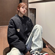 冬季2023大码港风棉衣棉服情侣装冬装男女中性宽松外套S273-P118，男装棉衣，电商A233-1