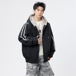 自家图有视频 加绒毛领棉衣冬季新款座山雕连帽派克棉服M2556p88图片