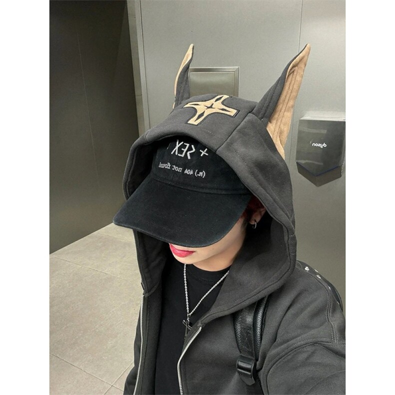 不计后果杜宾犬连帽加绒卫衣男款春季潮牌2025新款情侣装外套,女装短外套,星座706-1