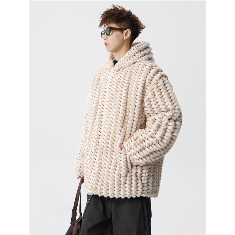 现货MY1175-特P108一件过冬兔毛扎染棉衣外套连帽阔版穿到200斤,男装棉衣,电商A059