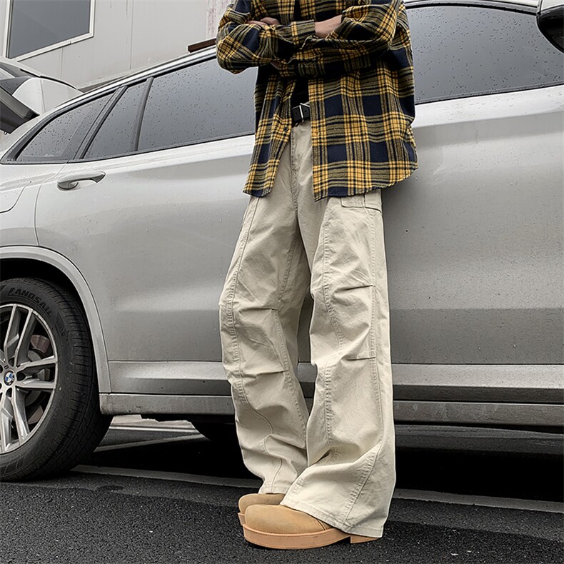 工装休闲裤宽松直筒潮流户外休闲裤K0107-P58，男装休闲裤，星座308B-2