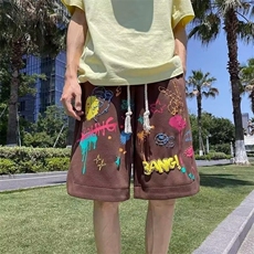 运动短裤男夏季篮球裤子宽松休闲五分裤外穿沙滩D10，男装牛仔裤，星座1116A（原606A-3）