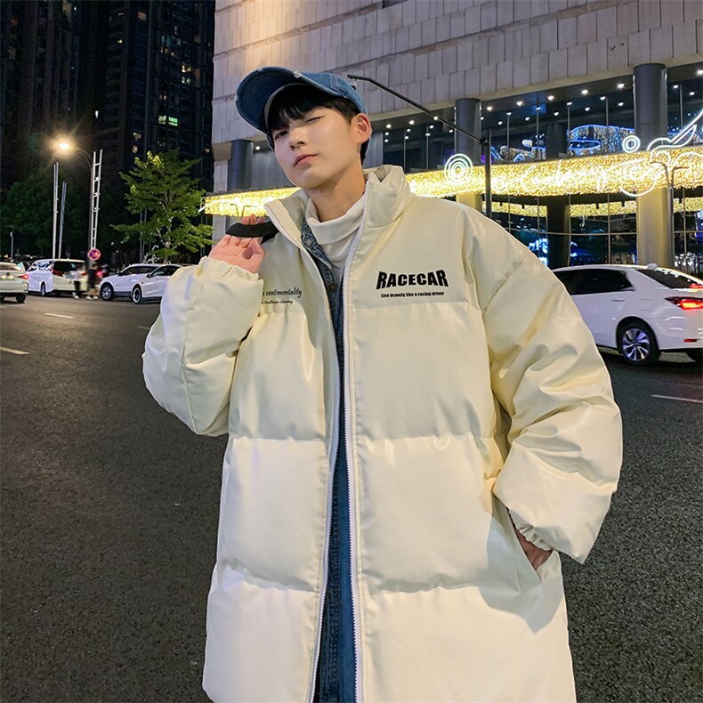 港风冬季新款棉衣男印花宽松PU皮立领面包服大码外套男MY626-P115,男装棉衣,星座505-3