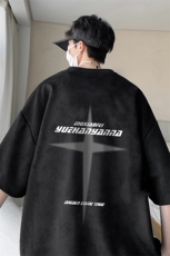 量大优可提供视频2024夏季麂皮绒短袖T恤D223A-LPT2425-P20，男装T恤，电商019-1