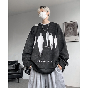 现货 WY10080-特P35 控68 华棉高品质百搭圆领大码卫衣图片