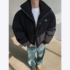 网图现货扎染棉服美式短款面包服男冬季高街廓形棉衣外套P108，男装棉衣，电商C306-1
