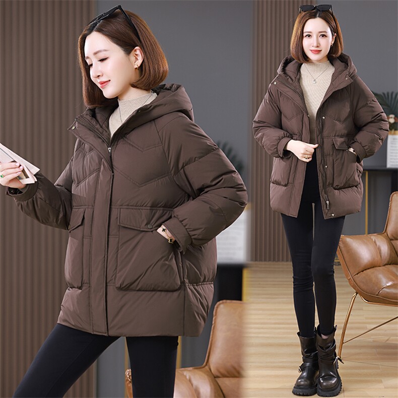 2025年冬季保暖休闲风显瘦羽绒服现货，女装羽绒服，婷思杰（原婷想服饰）