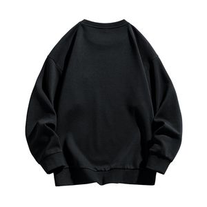 M-8XL 秋季加绒加厚胖子拼接圆领卫衣男图片