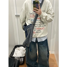 D7729-P55青少年潮牌炸街字母卫衣2025秋季新款男百搭-网图现货，男装卫衣，星座603-2