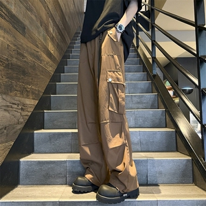 2024SS 日系春季工装裤伞兵美式高街直筒裤休闲裤图片