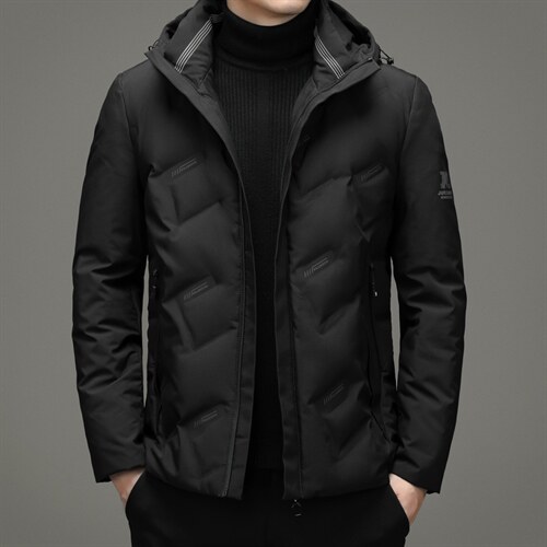 2023冬季连帽羽绒服短款中年男装加厚保暖外套XXH20702-P220图片