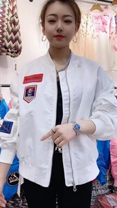 春季糖果色棒球服外套图片