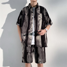 1短衬CS77033特P25DK77055特P18无差价套装TZ77066特P43大码M-5XL，男装休闲套装，星座226-2