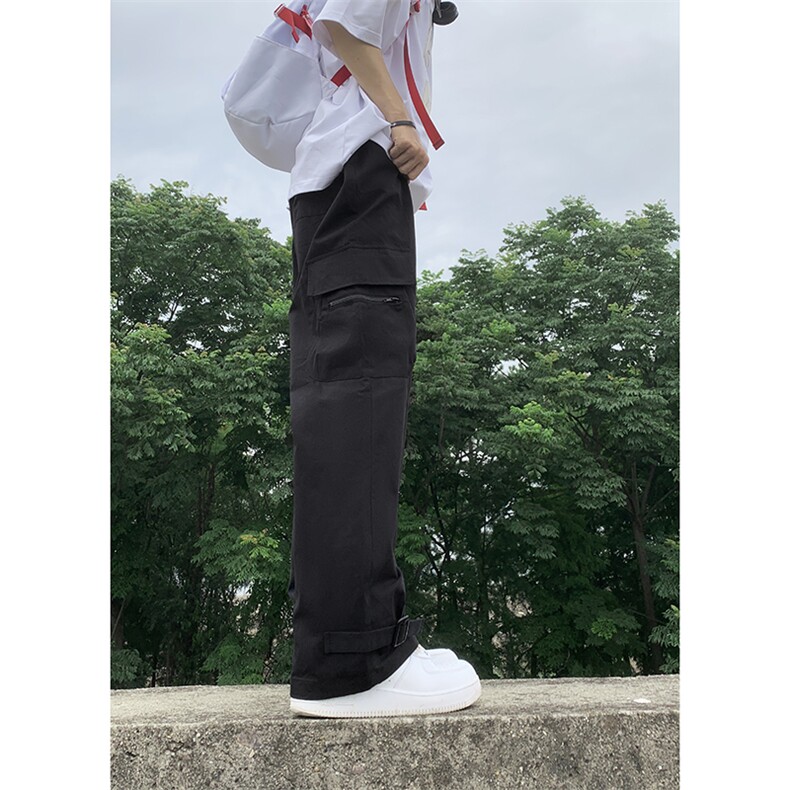 B221美式ins街头hiphop宽松休闲多口袋工装裤子LK23120-P65控88,男装休闲裤,电商B221