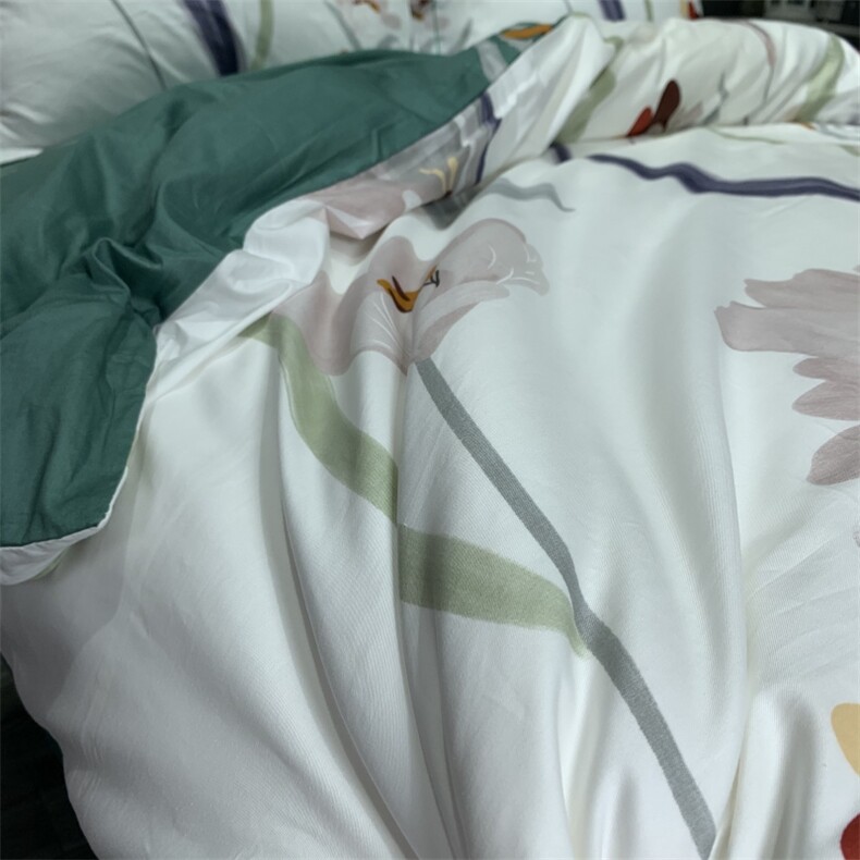 新款全棉铂金棉印花轻奢四件套,女装床品套件,一起卖家纺