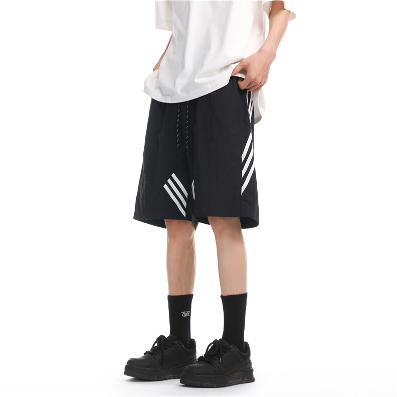 夏季新款速干拼接织带短裤无影墙XZ604-DK211-特P25控48,男装牛仔裤,星座604