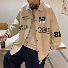 港风23春季新款hiphop炸街设计感潮流翻领夹克外套G721P65控88，男装夹克，电商A247